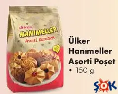 ÜLKER HANIMELLER ASORTİ POŞET 150 G fiyat ve kampanya bilgisi